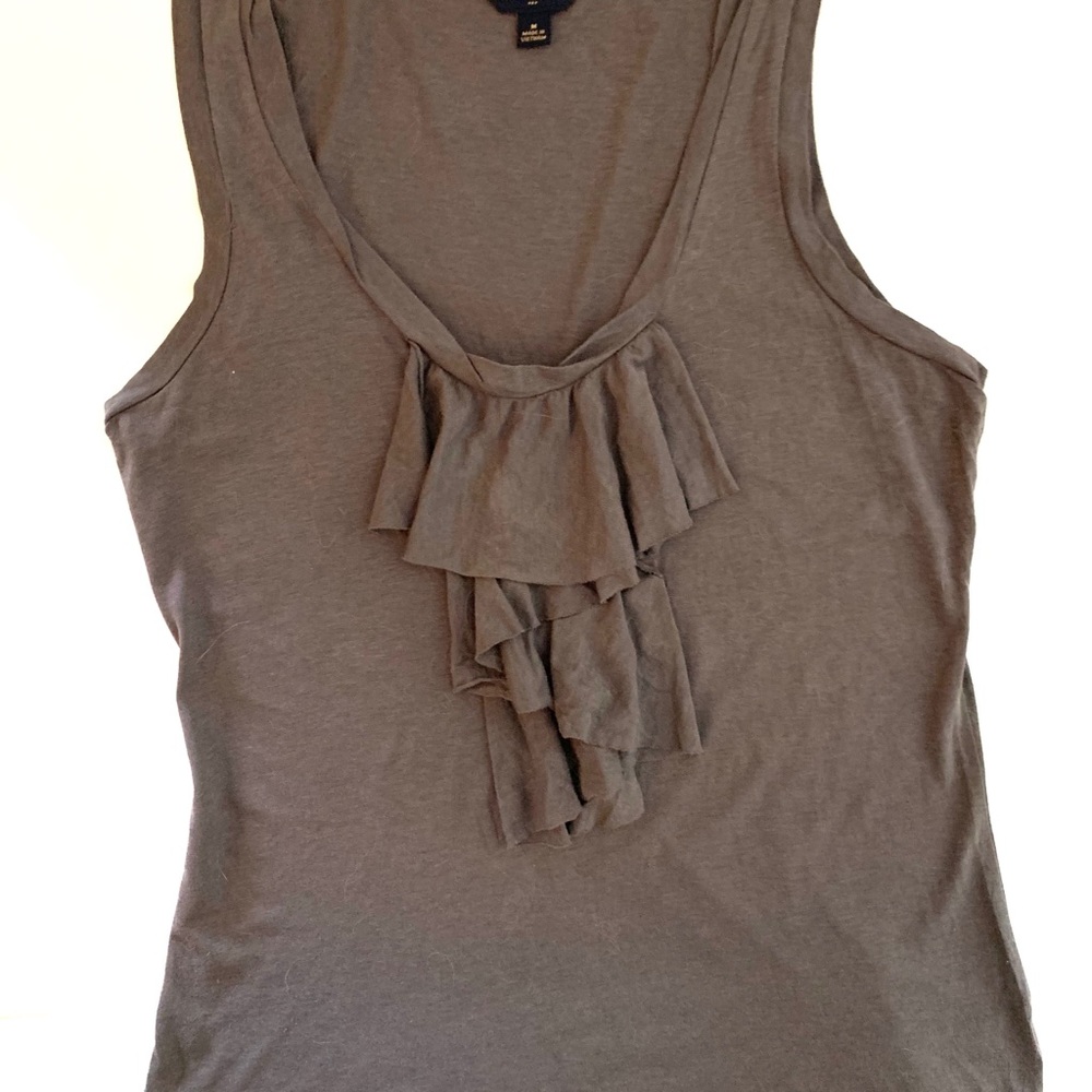 Banana Republic Front Ruffle Accent Dress Tank